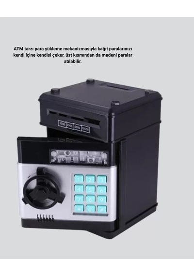 Otomatik Para Çeken Şifreli Atm Tasarımlı Kumbara 14920511
