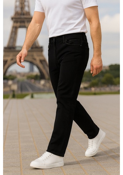 Cedy Denim Regular Fit Jean Martin Yüksek Bel Standart Kesim Esnek Kot Pantolon C336 Siyah Cedy Denim Regular Fit Jean Martin Yüksek Bel Standart Kesim Esnek Kot Pantolon C336 Siyah
