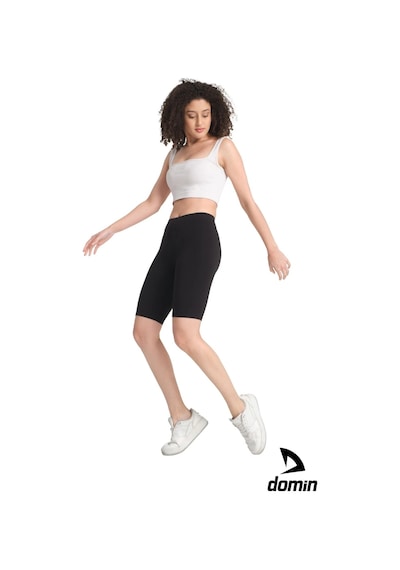Hnc Sport Kadın Siyah Yüksek Kalite Kısa Toparlayıcı Modal Spor Tayt
