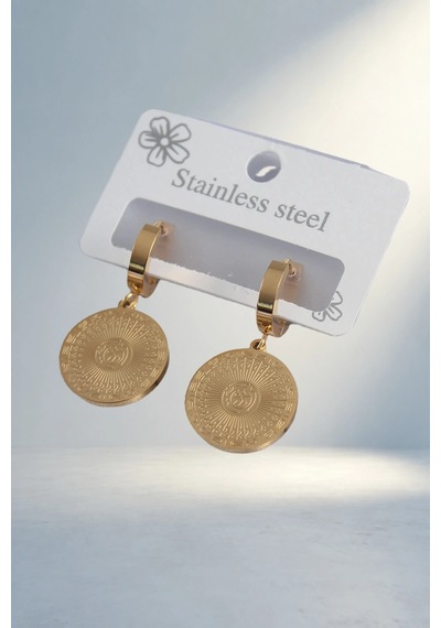 Gold Renk Detaylı Kadın Küpe Şıklık Ve Zarafet 11024558