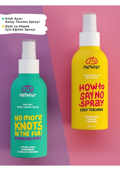 Metapet Kedi Köpek Kıtık Açıcı Kolay Tarama Spreyi Tüy Dökülmesi Karşıtı 150 ML