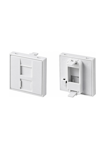 45x45 Kapaklı Boş Data Priz Modülü Beyaz Rj45 Rj11