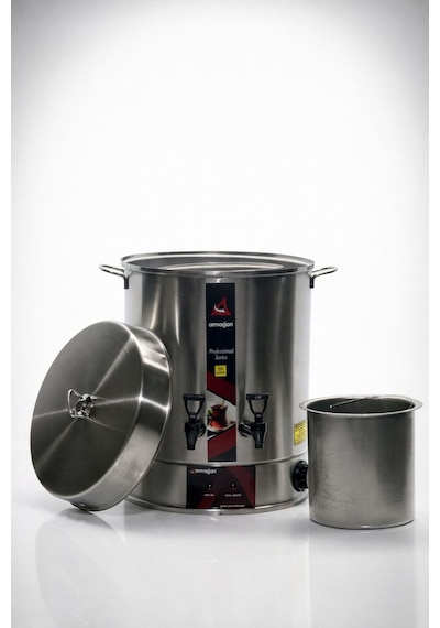 Armağan 250 Bardak Çay Otomatı Elektrikli Semaver Çay Makinesi Çift Musluk 2500w 2