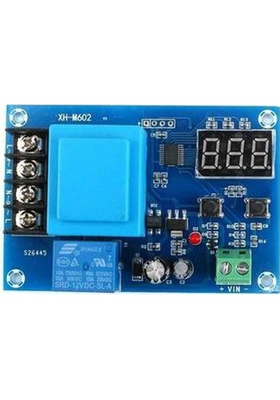 Xh-m602 Dijital Akü Şarj Kontrol Röle Modülü 220v 10a Akıllı Şarj Kesici Devre