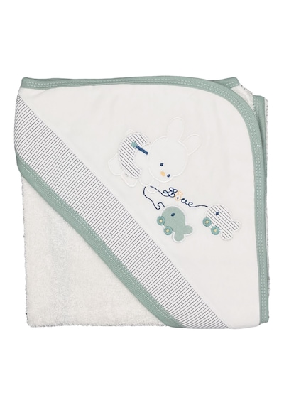 Sebi Balıkçı Tavşan Bebek Banyo Havlusu 75x75 Cm 9879