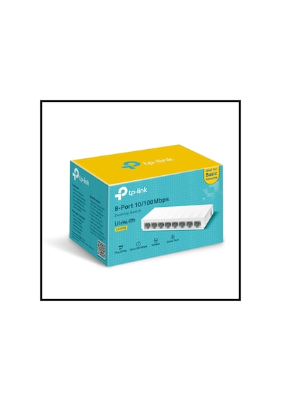 Tp-lınk Ls1008, Green Tech, 8 Port, Megabit, Yönetilemez, Masaüstü Switch