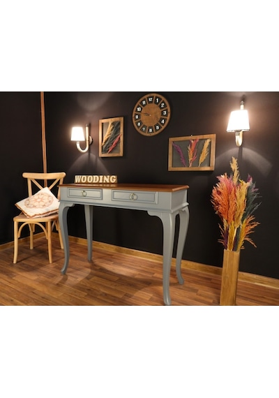 Wooding 120 Cm Çekmeceli Masif Gri Ceviz Dresuar (548588468) Gri