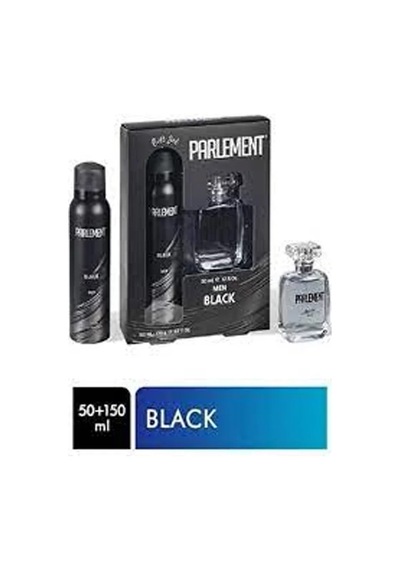 Parlement 50 Ml Black Erkek Parfüm + 150 Ml Deodorant Seti Deri