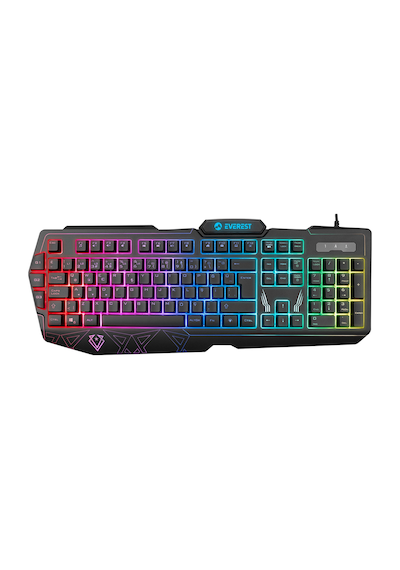 Everest KM-6168 Formula Combo USB 3 Makro Tuşlu RGB Q Oyuncu Klavye Mouse Set
