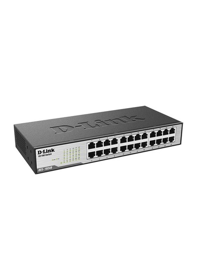 D Link 24 Port 10/100 Mbps Yönetilemez Swıtch Metal Des 1024D Yön