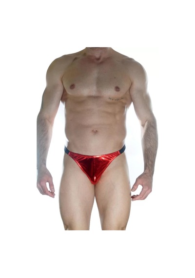 Naam Erkek Arkası Büzgülü Kırmızı Brazillian Slip Çok Renkli