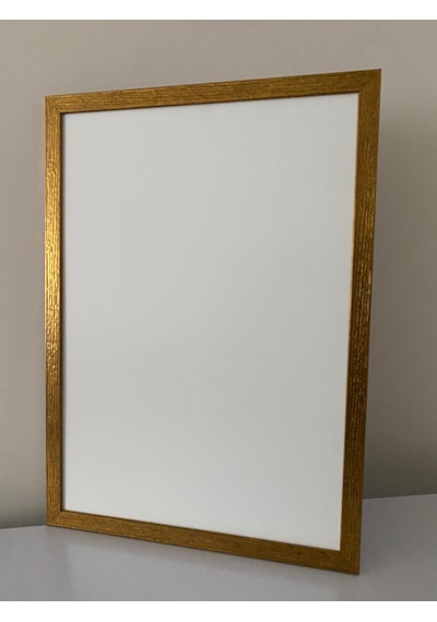 35x50 Gold Kabartmalı Boş Hazır Kullanıma Uygun Çerçeve