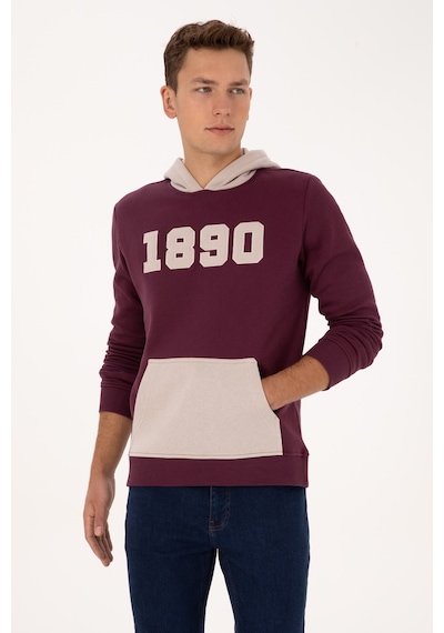 U.s. Polo Assn. Erkek Plum Sweatshirt 50316359-vr177 New Plum