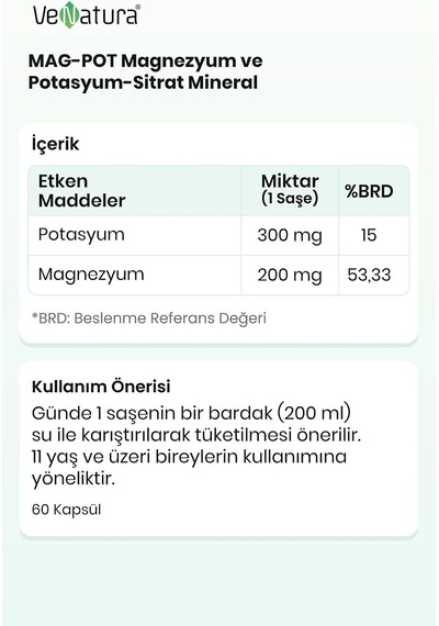 Tr Mag-pot Magnezyum Ve Potasyum Sitrat 30 Saşe