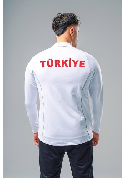 Hummel Target Milli Takım Kamp Eşofman Üstü Beyaz