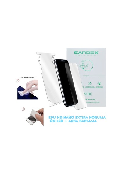 Zte Nubia Z70 Ultra Nano Ön Ekran + Full Arka Kaplama Set Esnek Ultra İnce - Sandex - Epu Hd