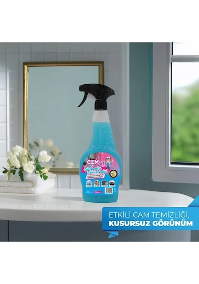Cem Car Care Cem Sil Silikonlu Cam Ve Yüzey Temizleyici 750 Ml