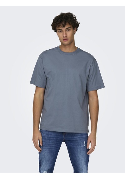 Onsfred Lıfe Rlx Ss Tee Noos Erkek Mavi T-shirt - 22022532 Mavi