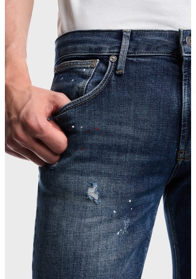 Emporio Armani Pamuklu Slim Fit Düşük Bel Jeans Erkek Kot Pantolon Em000121 Af27790 Mb002 Lacivert