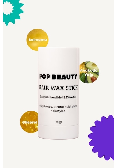 Pop Beauty Saç Şekillendirici Stick Wax 75 G
