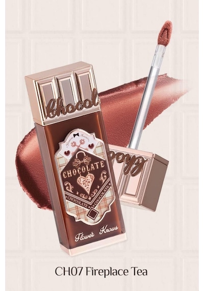 Flower Knows Chocolate Wonder-shop Cloud Lip Cream Lüks Likit Ruj Rujlar Ch07 Fireplace Tea 3