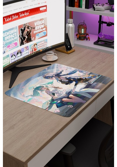 Faruzan Genshin Impact Anime Gacha V5 - 48x40 Xl Gaming Mouse Pad Fare Altlığı
