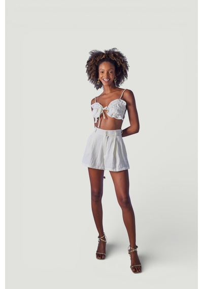 Holly Lolly Crop Model Bağlamalı Playa Büstiyer Beyaz