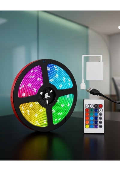 Smart Şerit Led 10 Metre Kumandalı Renkli