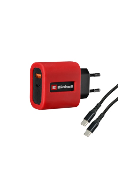 Einhell Usb Hızlı Şarj Cihazı 65 Watt, Usb-c + Usb-a İle Adaptörü, Usb-c Kablosu Dahil, Einhell Te-es 18/150/1 Li-c Akülü Güç Ünitesi İle Uyumlu - 4514149