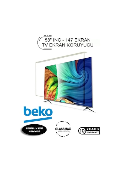 Beko 58uhd7800 Uyumlu 58" Inç 147 Ekran Tv Ekran Koruyucu