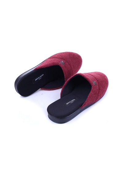 Pierre Cardin Pc-55368 Erkek Kışlık Ev & Halı & Bohça Keçe Terlik Bordo