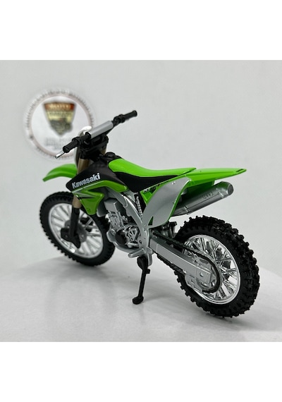 Kawasaki Kx 450f 1:18 Diecast Model Motosiklet Lisanslı Metal Maket Oyuncak