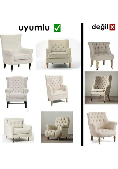 Starmall Jakarlı Sehra Desen Koltuk Örtüsü Esnek Ve Lastikli Tekli Bir Adet Vizon
