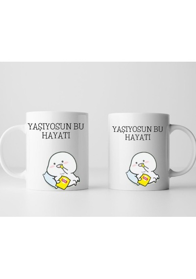 Yaşıyosun Bu Hayatı Tasarımlı Kupa Bardak