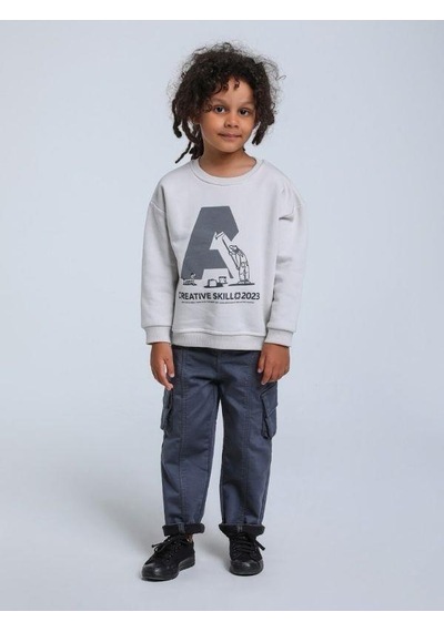 Jack Lions Erkek Bebek Kargo Cep Detaylı Pantolon-14752 Gri