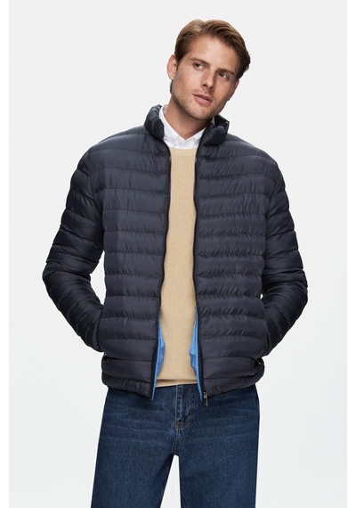 Ucla Northwın Lacivert Fermuarlı Ve Cepli Polyester Standard Fit Erkek Mont - Lacivert
