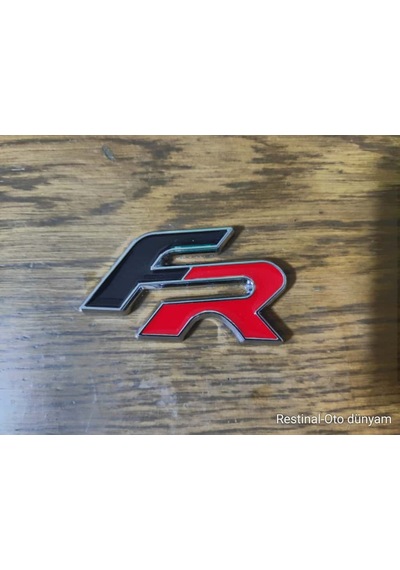Seat Fr Metal Logo Arka Bagaj Amblem Arma Yapıştırma Araba Aksesuarı Yeni Ürün Siyah Kırmızı