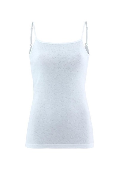 Blackspade 1265 Bayan Beyaz İnce Askı Thermal Atlet