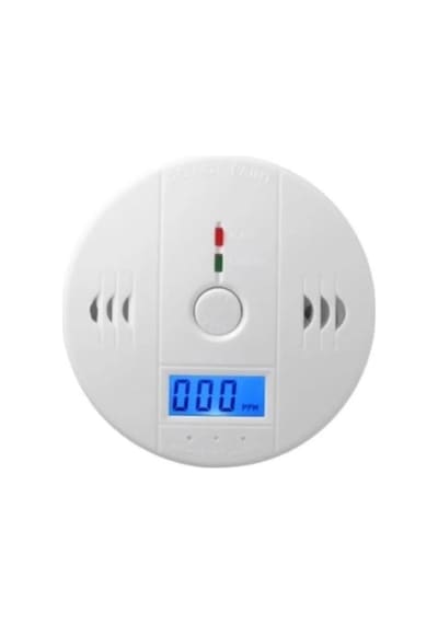 Lcd Ekran Duman Dedektör Alarm Cihazı Karbonmonoksit Dedektörü Kablosuz Pilli Duman Dedektörü