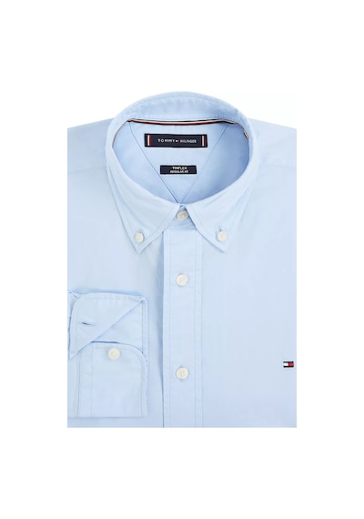 Tommy Hilfiger Erkek Th Logolu Rahat Gömlek - Mavi Sweet Blue