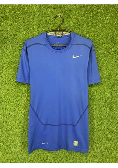 Nike Pro Combat Dri Fit Tişört Mavi - Nike Mavi Body Tişört