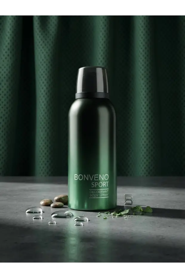 Bonveno Sport Yeşil Edp 100 Ml + 150 Ml Deodorant Erkek Parfüm Seti Aromatik