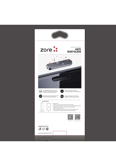 Apple Uyumlu   iPhone 12 Pro Zore Anti-Dust Temperli Ekran Koruyucu Siyah (516209289)