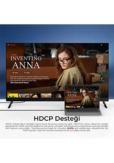 Bx02hb Usb-c To 4k 30hz Hdmı Kablo 1.8 Metre Windows Mac Android Uyumlu Hdcp Destekli Gri