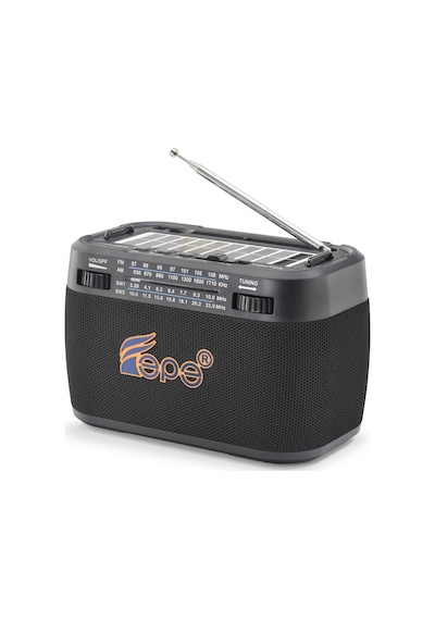 Fepe Fp395s Bluetooth Fm Radyo Usb Tf Aux Solar Şarjlı Taşınabilir Kamp Hoparlör