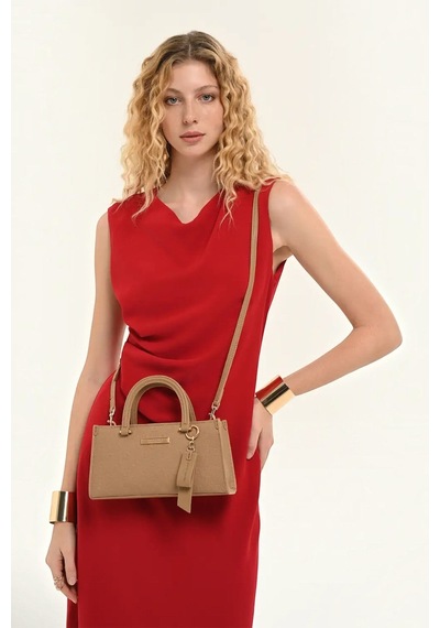 Pierre Cardin Logo Detaylı Kadın El Çantası 05pc26y010101-p Camel