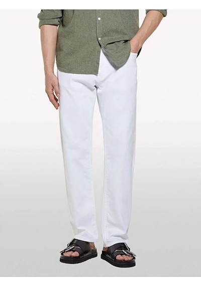 Streç Pamuklu Normal Bel Regular Fit Denim Pantolon Erkek Beyaz Denim Pantolon - 325p4tftse02r Streç Pamuklu Normal Bel Regular Fit Denim Pantolon Erkek Beyaz Denim Pantolon - 325p4tftse02r