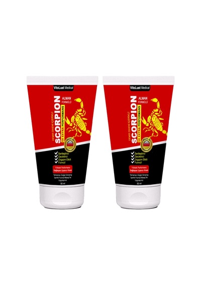 Scorpion Cream 2 Adet Erkeklere Özel Sertpe.nis Masaj Kremi 50 Ml