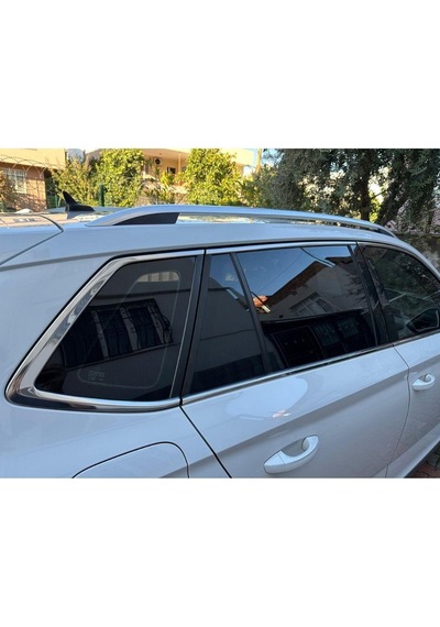Skoda Kamiq Krom Cam Çerçevesi Set 2019- 10 Parça
