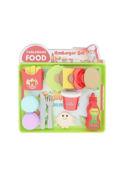 Uçar Oyuncak Tableware Food Hamburger Seti - 6 Adet Tarı